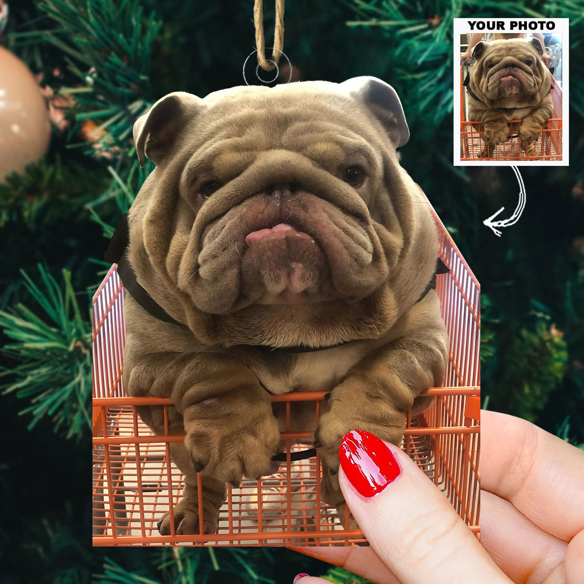 Furry Companion - Personalized Photo Mica Ornament - Christmas Gift For Dog Lovers, Dog Owners