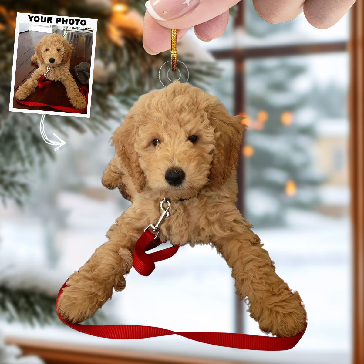 Toy Puppy - Personalized Photo Mica Ornament - Christmas Gift For Dog Lovers, Dog Owners