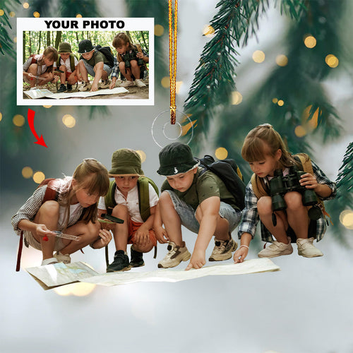 Adventure Seeker - Personalized Photo Mica Ornament - Christmas Gift For Family, Family Members