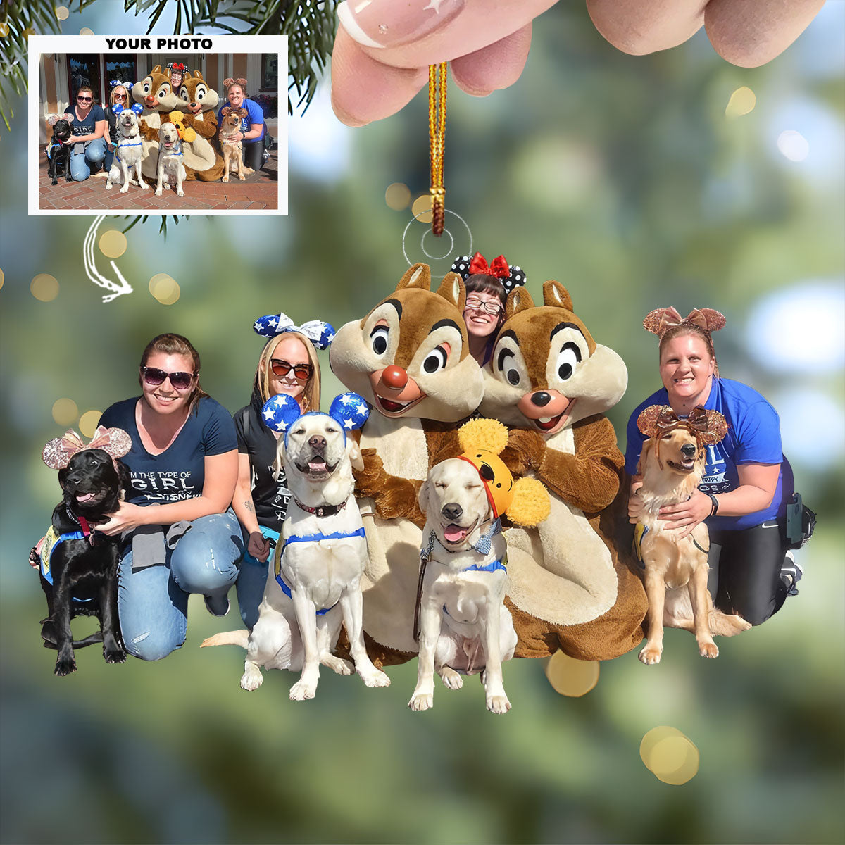 Pet Haven - Personalized Photo Mica Ornament - Gift For Dog Lovers, Dog Owners