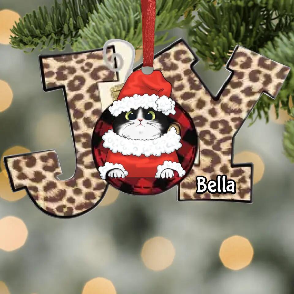 Personalized Aluminium Ornament - Gift For Pet Lover - Joy Christmas
