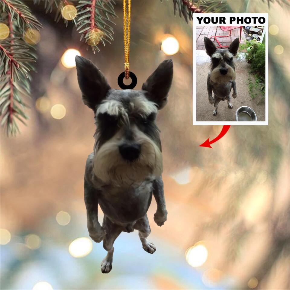 Personalized Photo Mica Ornament - Gift For Dog & Cat Lover - Funny Dog Cat ARND018