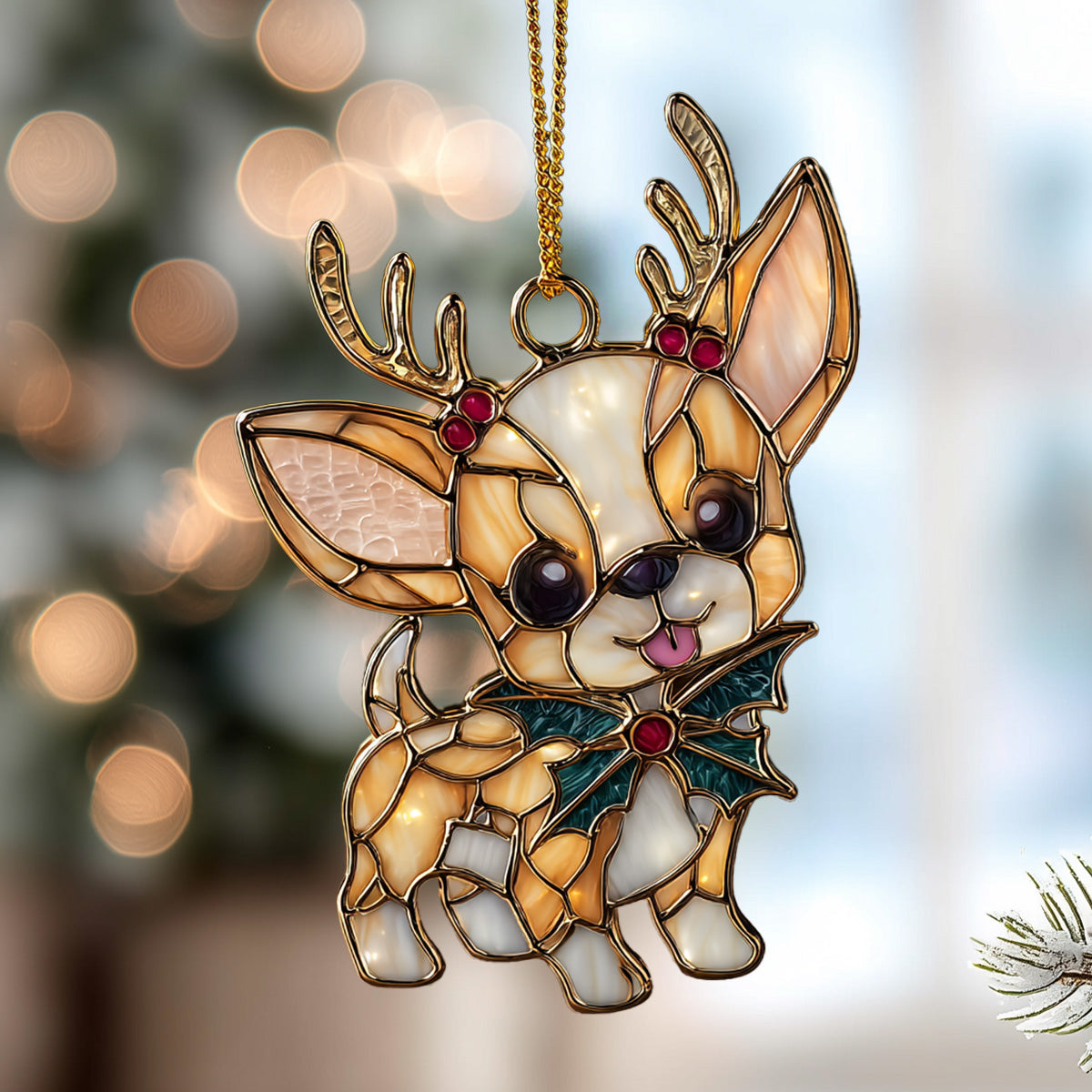 Chihuahua Glow Mica Ornament NCU0DH295
