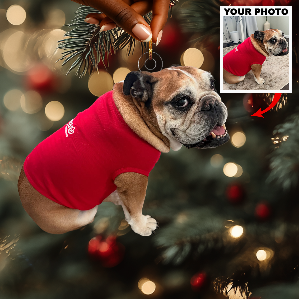 My Goofy Little Pup - Personalized Photo Mica Ornament - Christmas Gift For Pet Lovers, Dog Lovers