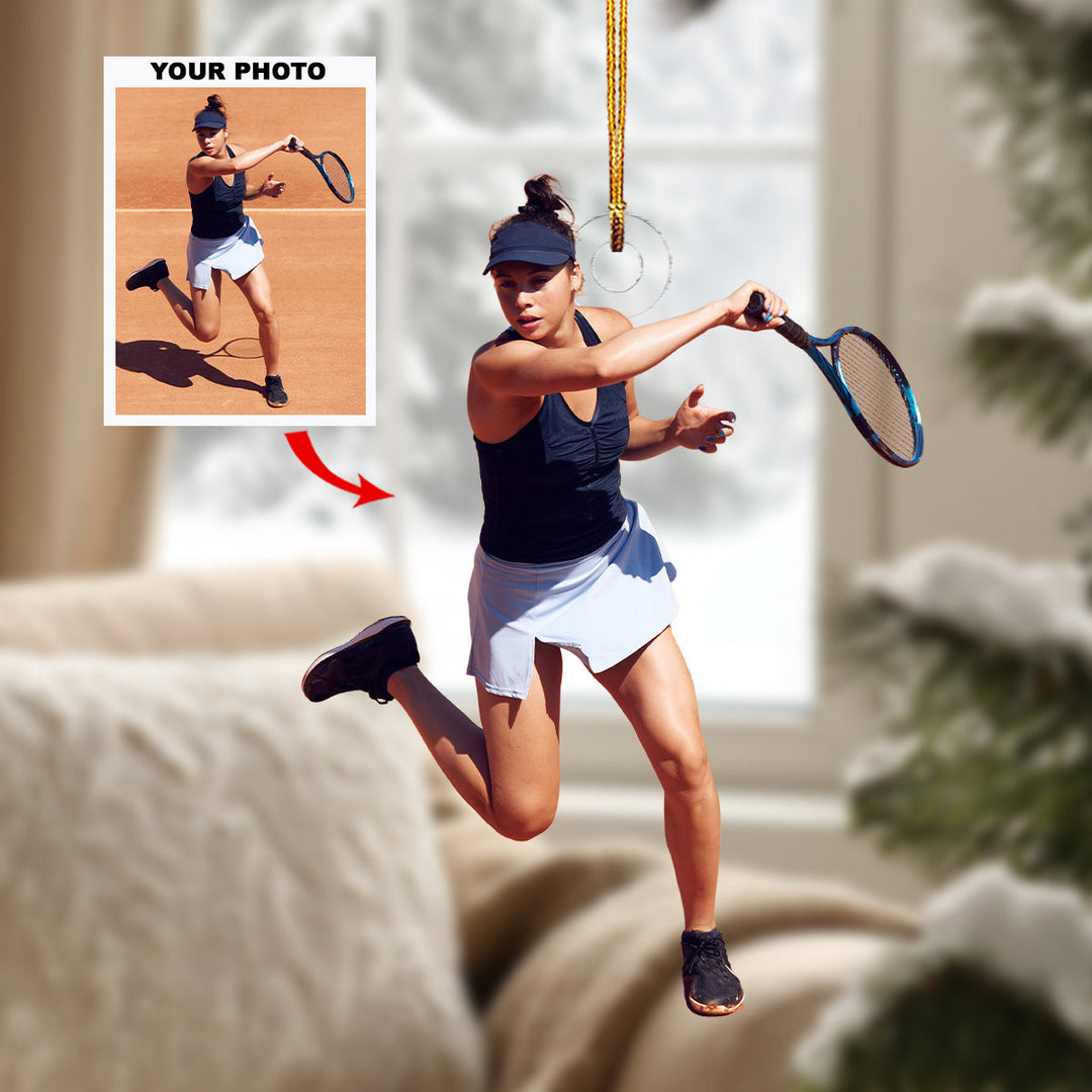 Game Shot - Personalized Photo Mica Ornament - Christmas Gift For Sport Lovers, Family Members