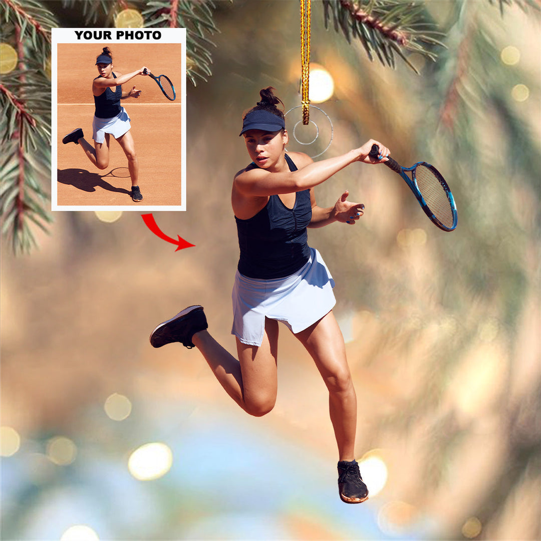 Game Shot - Personalized Photo Mica Ornament - Christmas Gift For Sport Lovers, Family Members