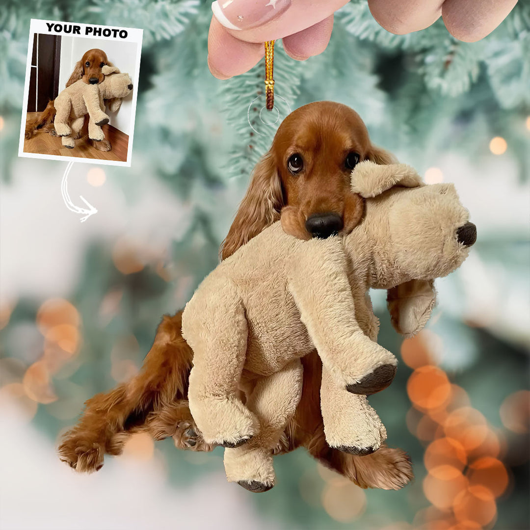 Adorable Baby Bliss - Personalized Photo Mica Ornament - Christmas Gift For Dog Lovers, Dog Owners