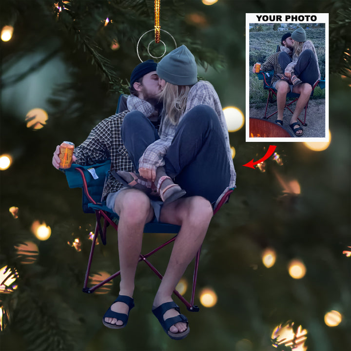 A Love Like Ours - Personalized Photo Mica Ornament - Christmas Gift For Couple Members, Couple, Wife, Husband, Camping Lovers