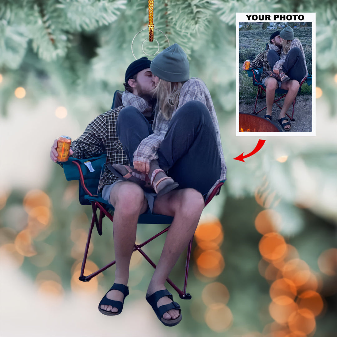A Love Like Ours - Personalized Photo Mica Ornament - Christmas Gift For Couple Members, Couple, Wife, Husband, Camping Lovers