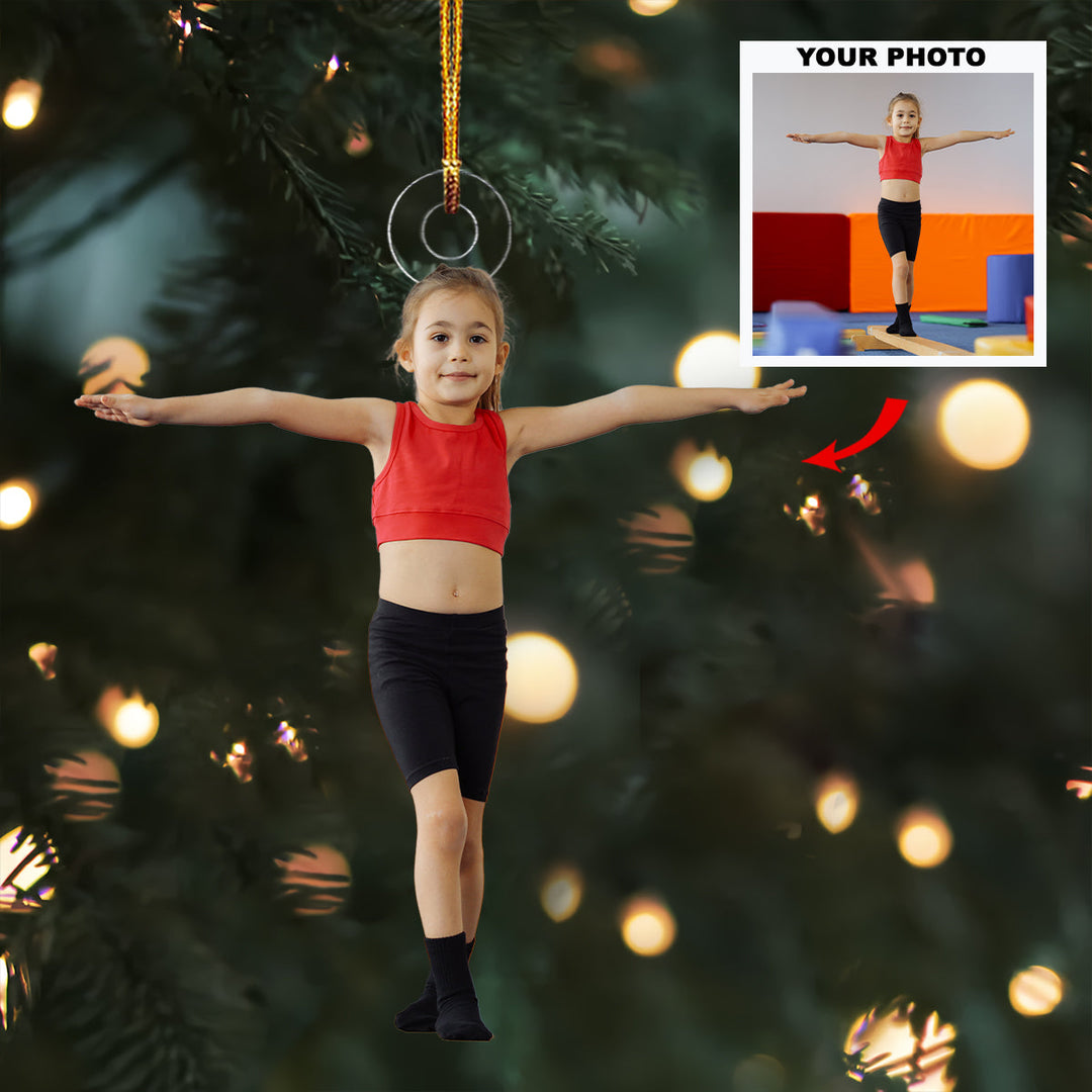 Talented Kid - Personalized Photo Mica Ornament - Christmas Gift For Family Members
