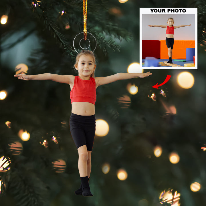 Talented Kid - Personalized Photo Mica Ornament - Christmas Gift For Family Members