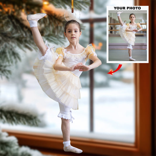 Twirl Of Dreams - Personalized Photo Mica Ornament - Gift For Ballet Dancer, Ballerinas, Ballet Lovers