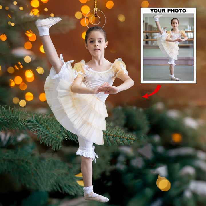 Twirl Of Dreams - Personalized Photo Mica Ornament - Gift For Ballet Dancer, Ballerinas, Ballet Lovers