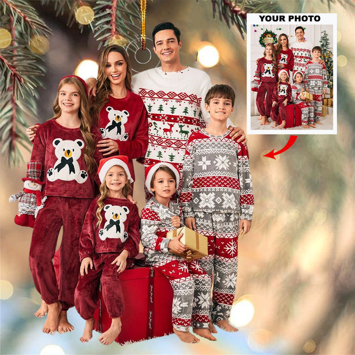 Forever Together - Personalized Photo Mica Ornament - Gift For Family, Family Members