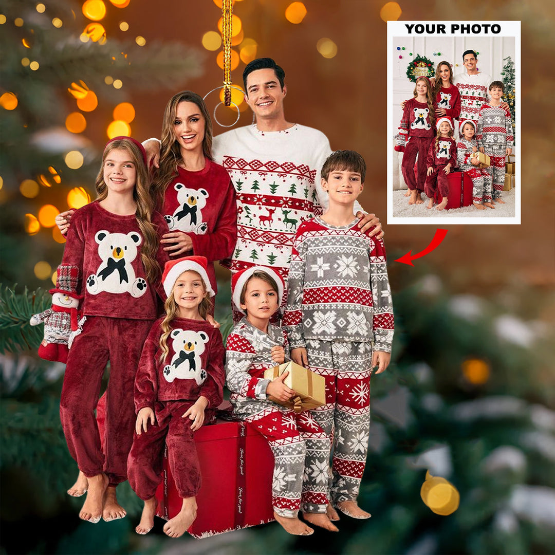 Forever Together - Personalized Photo Mica Ornament - Gift For Family, Family Members