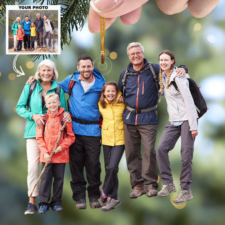 Roots Of Love - Personalized Photo Mica Ornament - Gift For Family, Family Members