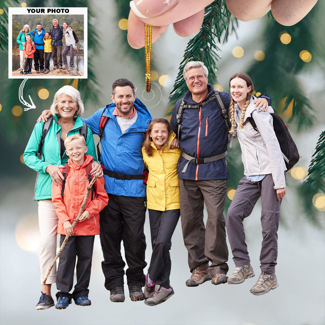 Roots Of Love - Personalized Photo Mica Ornament - Gift For Family, Family Members