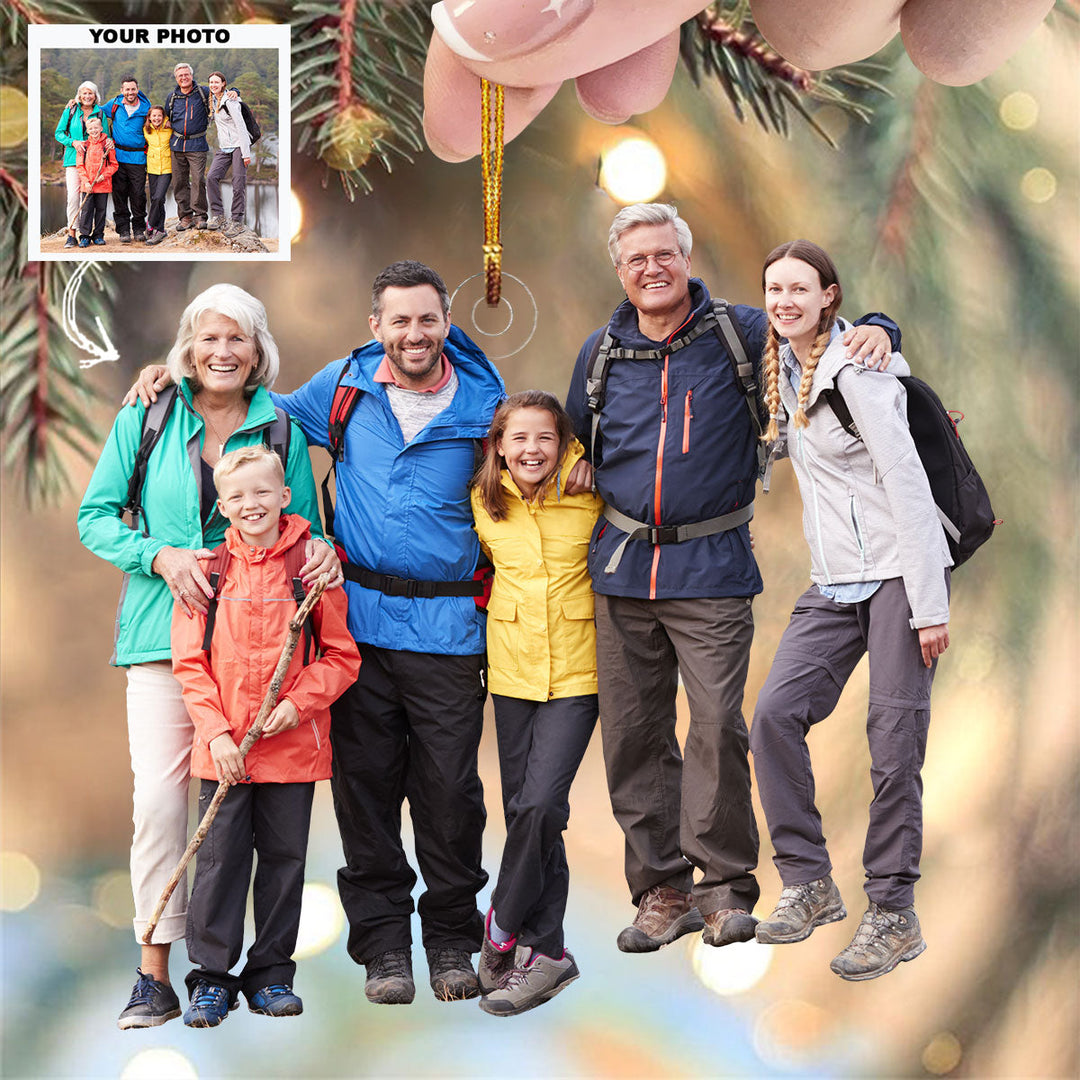 Roots Of Love - Personalized Photo Mica Ornament - Gift For Family, Family Members