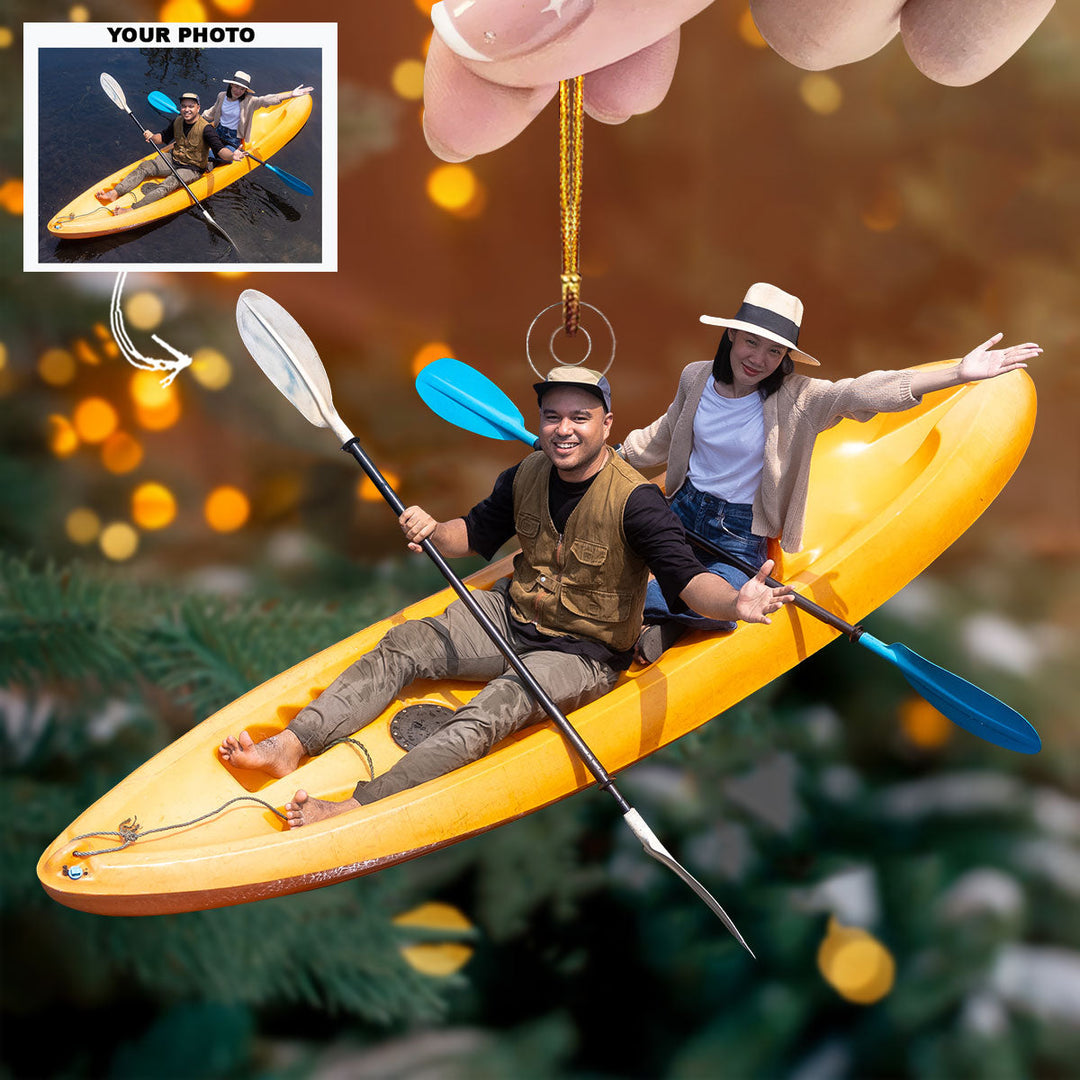 You And Me - Personalized Photo Mica Ornament - Christmas Gift For Couple