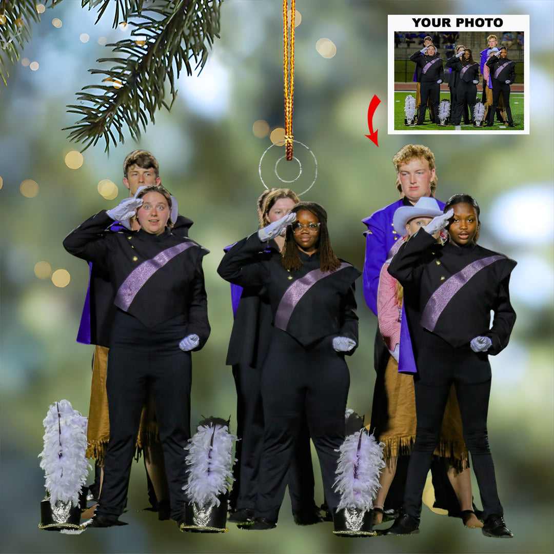 Parade of Sound - Personalized Photo Mica Ornament - Christmas Gift For Marching Band Members, Sport Lovers