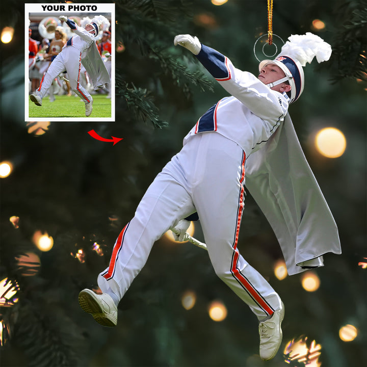 Rhythm in Motion - Personalized Photo Mica Ornament - Christmas Gift For Marching Band Members, Sport Lovers