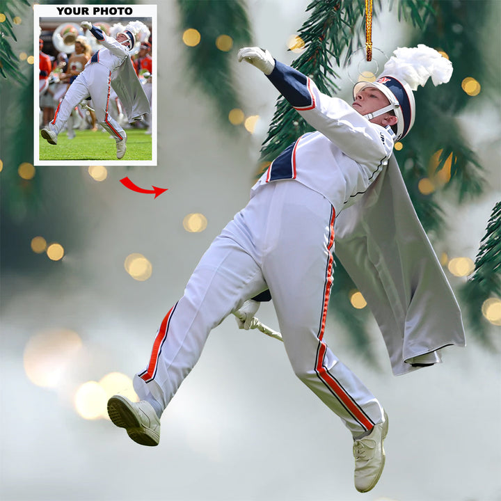 Rhythm in Motion - Personalized Photo Mica Ornament - Christmas Gift For Marching Band Members, Sport Lovers