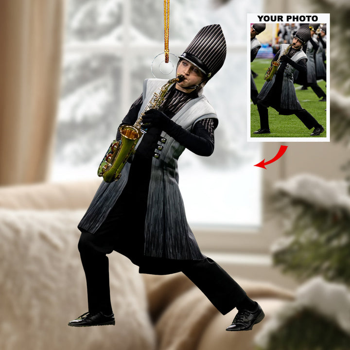 Soundwave Striders - Personalized Photo Mica Ornament - Christmas Gift For Marching Band Members, Sport Lovers