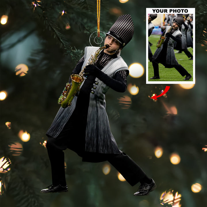 Soundwave Striders - Personalized Photo Mica Ornament - Christmas Gift For Marching Band Members, Sport Lovers