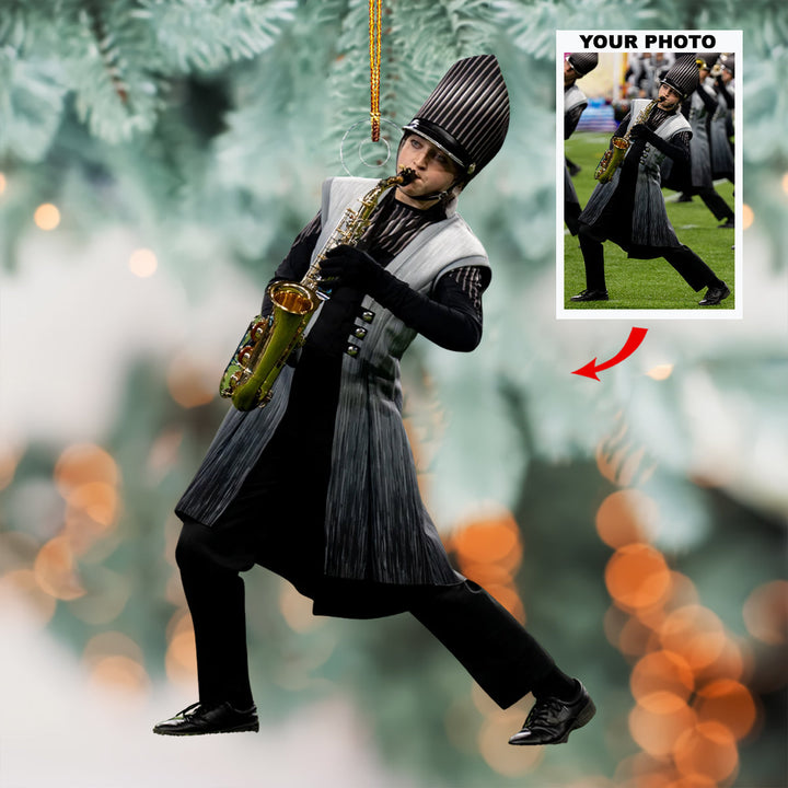 Soundwave Striders - Personalized Photo Mica Ornament - Christmas Gift For Marching Band Members, Sport Lovers