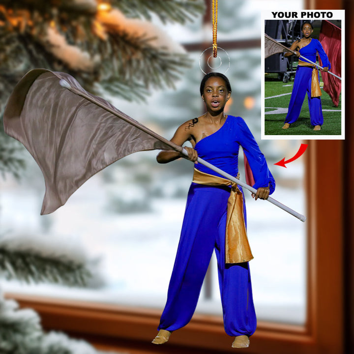 Step to the Beat - Personalized Photo Mica Ornament - Christmas Gift For Marching Band Members, Sport Lovers