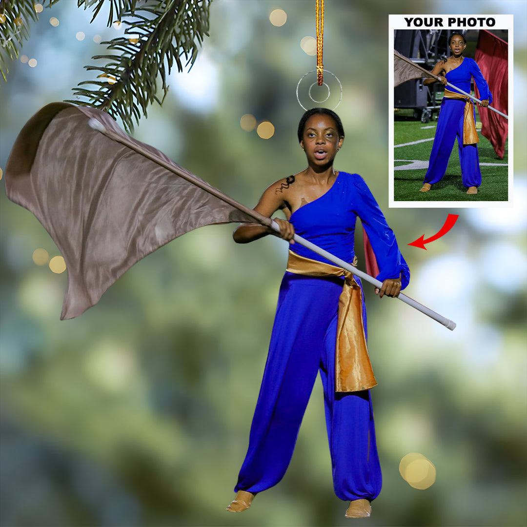 Step to the Beat - Personalized Photo Mica Ornament - Christmas Gift For Marching Band Members, Sport Lovers