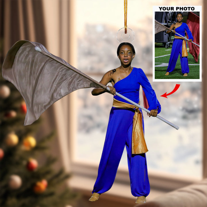 Step to the Beat - Personalized Photo Mica Ornament - Christmas Gift For Marching Band Members, Sport Lovers