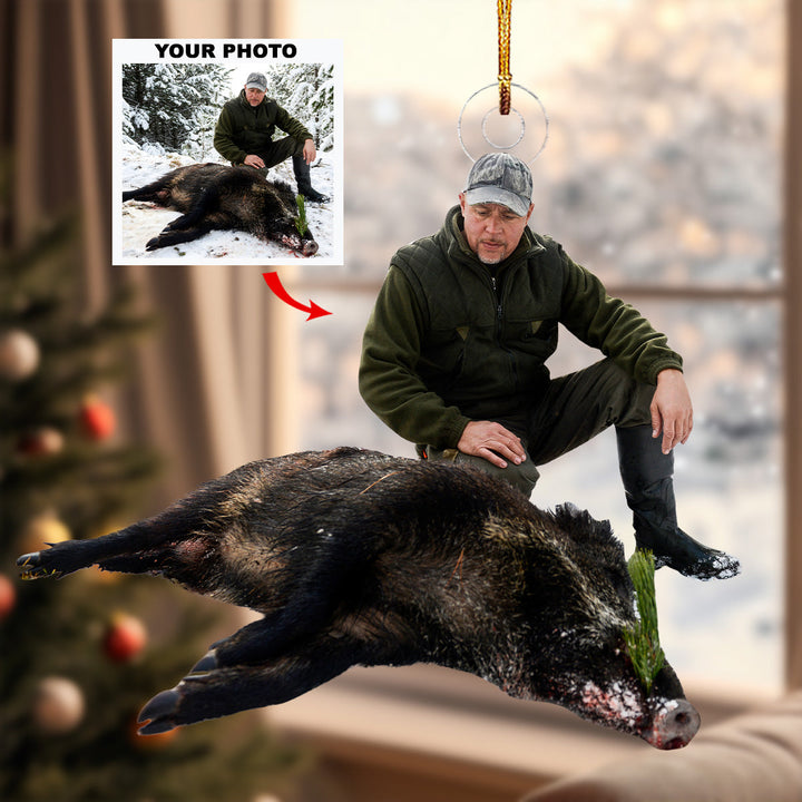 Tracker Instinct - Personalized Photo Mica Ornament - Gift For Hunters, Hunting Lovers