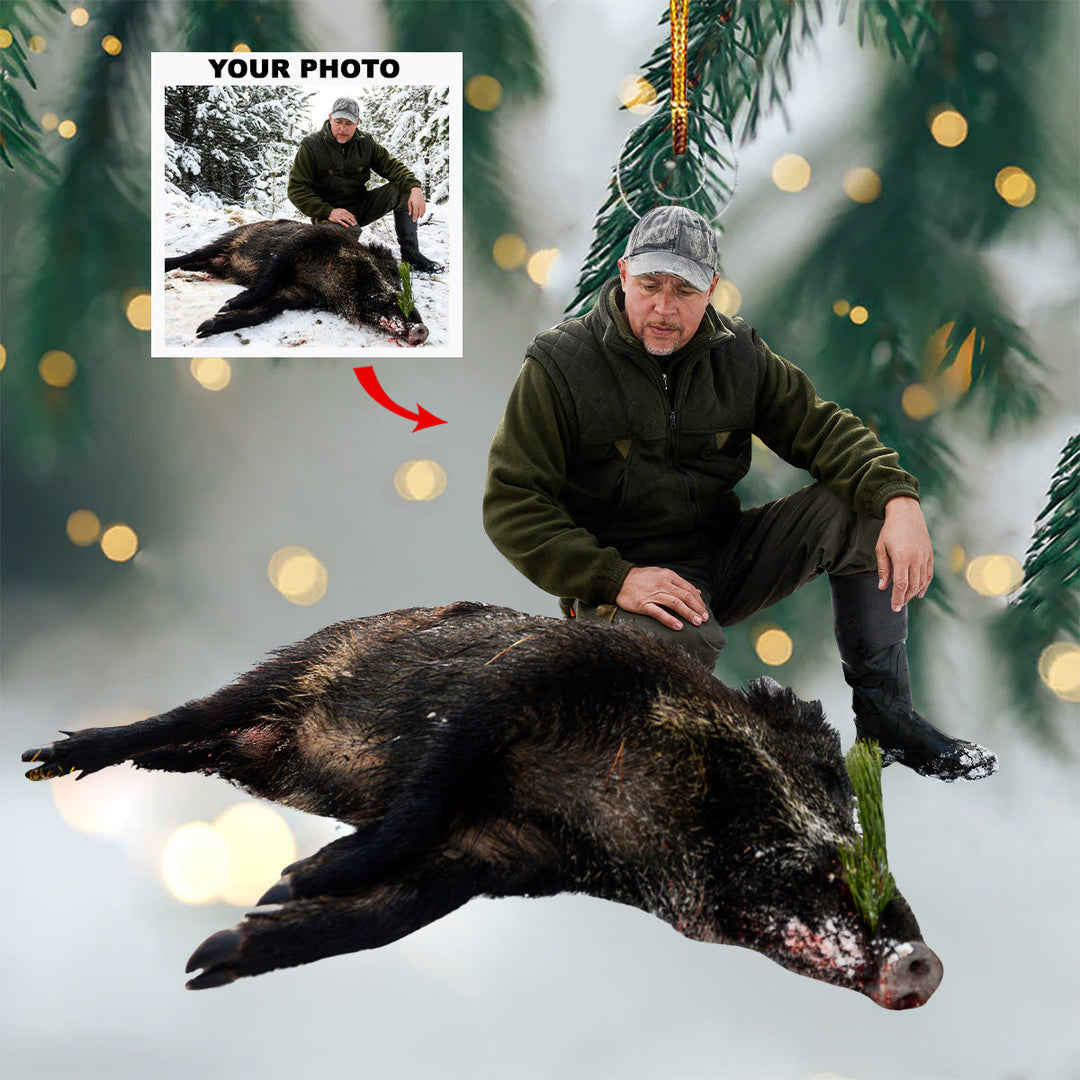 Tracker Instinct - Personalized Photo Mica Ornament - Gift For Hunters, Hunting Lovers