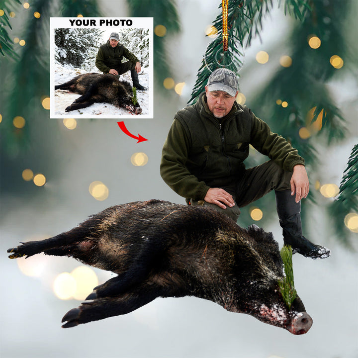 Tracker Instinct - Personalized Photo Mica Ornament - Gift For Hunters, Hunting Lovers