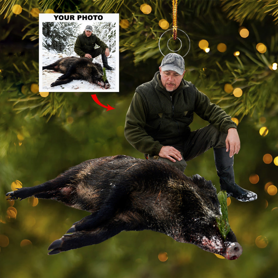 Tracker Instinct - Personalized Photo Mica Ornament - Gift For Hunters, Hunting Lovers