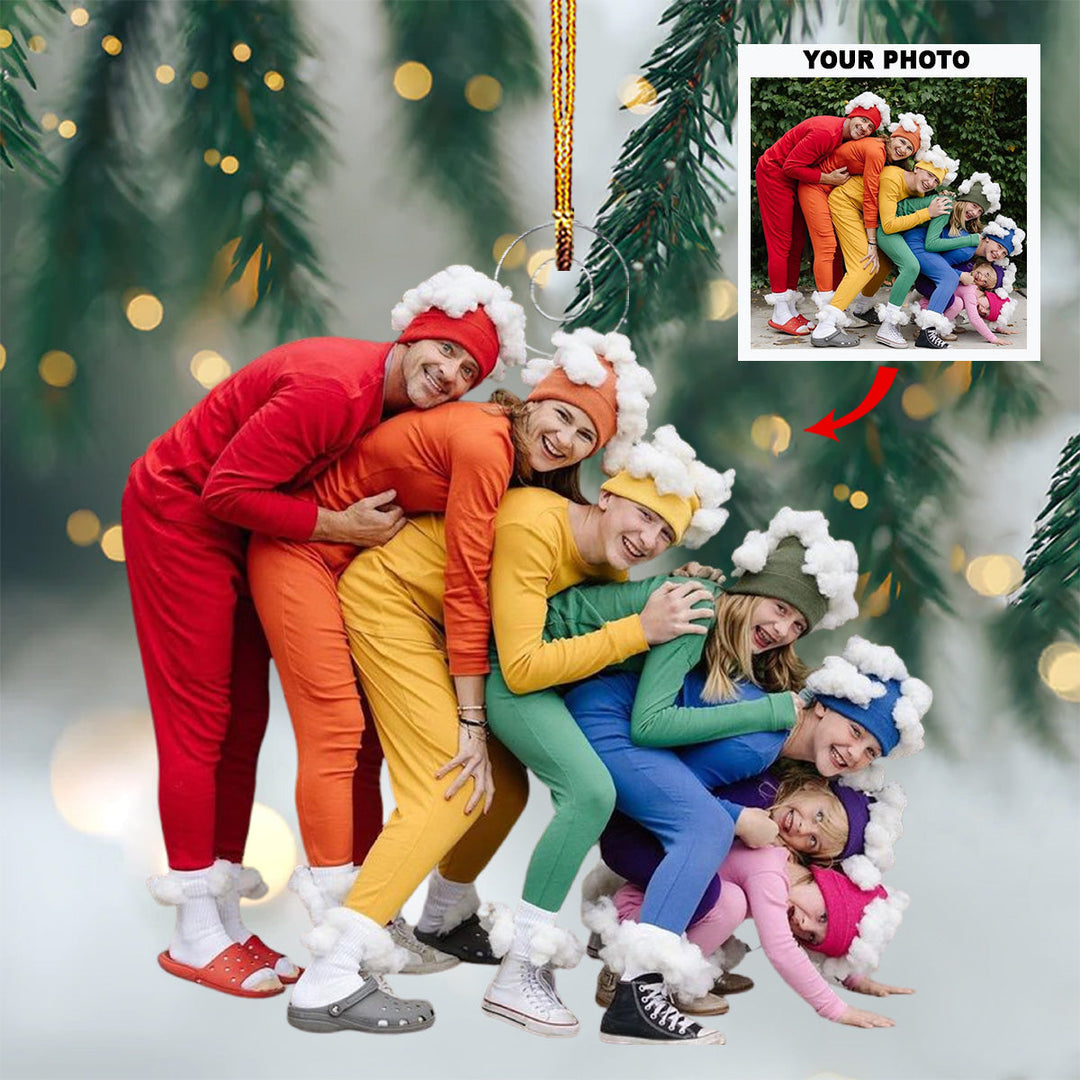 2024 Joyful Gathering - Personalized Photo Mica Ornament - Christmas Gift For Grandma, Grandpa, Family Members