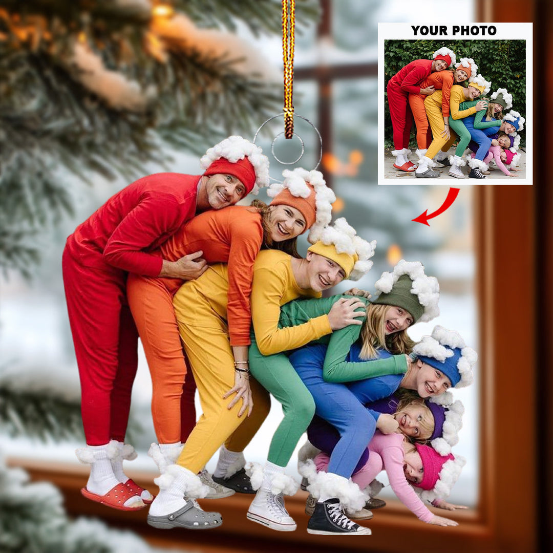2024 Joyful Gathering - Personalized Photo Mica Ornament - Christmas Gift For Grandma, Grandpa, Family Members