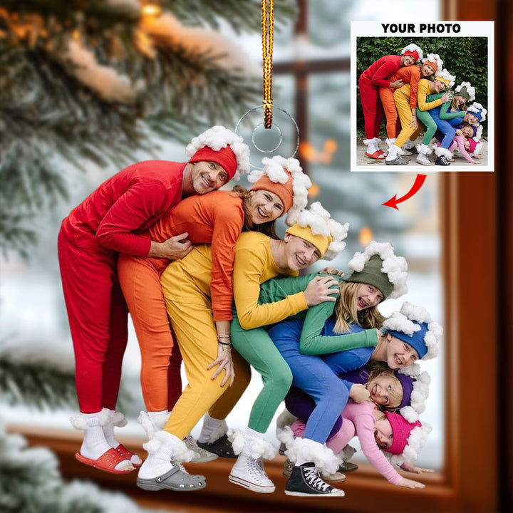 2024 Joyful Gathering - Personalized Photo Mica Ornament - Christmas Gift For Grandma, Grandpa, Family Members