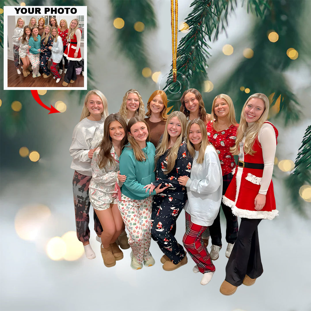Soul Sisters - Personalized Photo Mica Ornament - Christmas Gift For Friends, Besties, Sisters