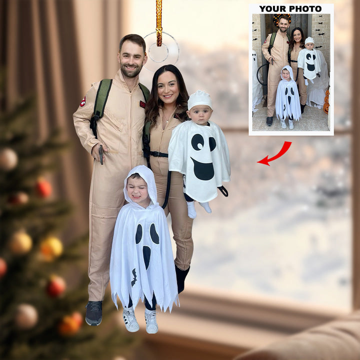 Forever Connected - Personalized Photo Mica Ornament - Christmas Gift For Grandma, Grandpa, Family Members