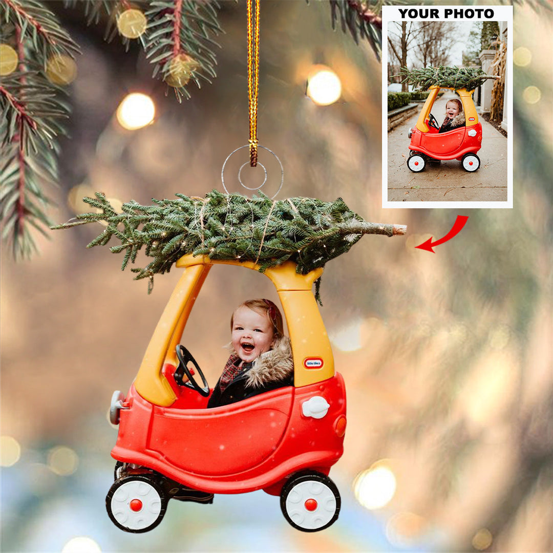 2024 Merry Little One - Personalized Photo Mica Ornament - Christmas Gift For Grandma, Grandpa, Family Members