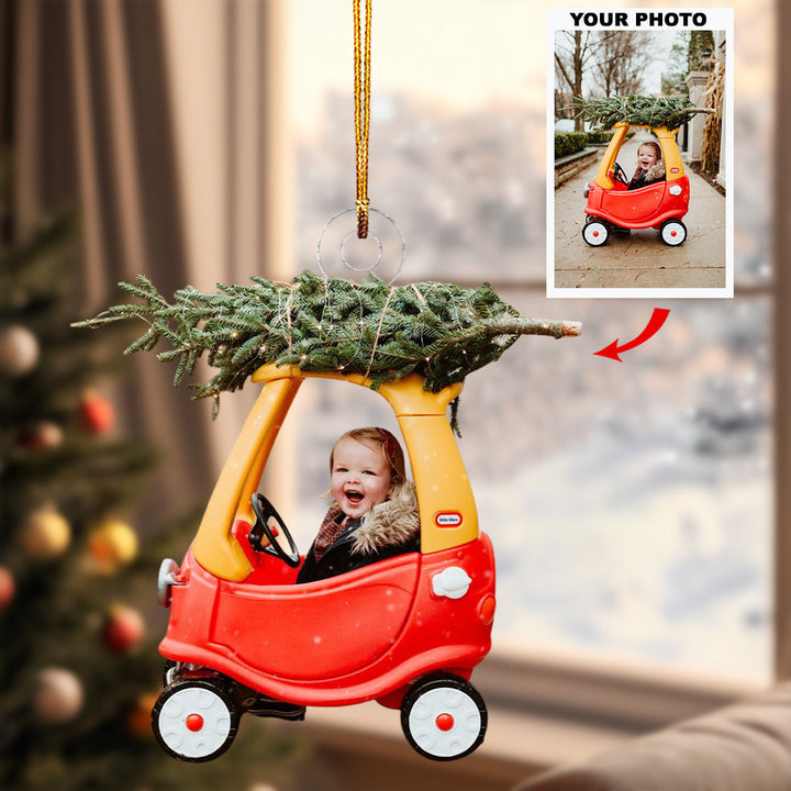 2024 Merry Little One - Personalized Photo Mica Ornament - Christmas Gift For Grandma, Grandpa, Family Members