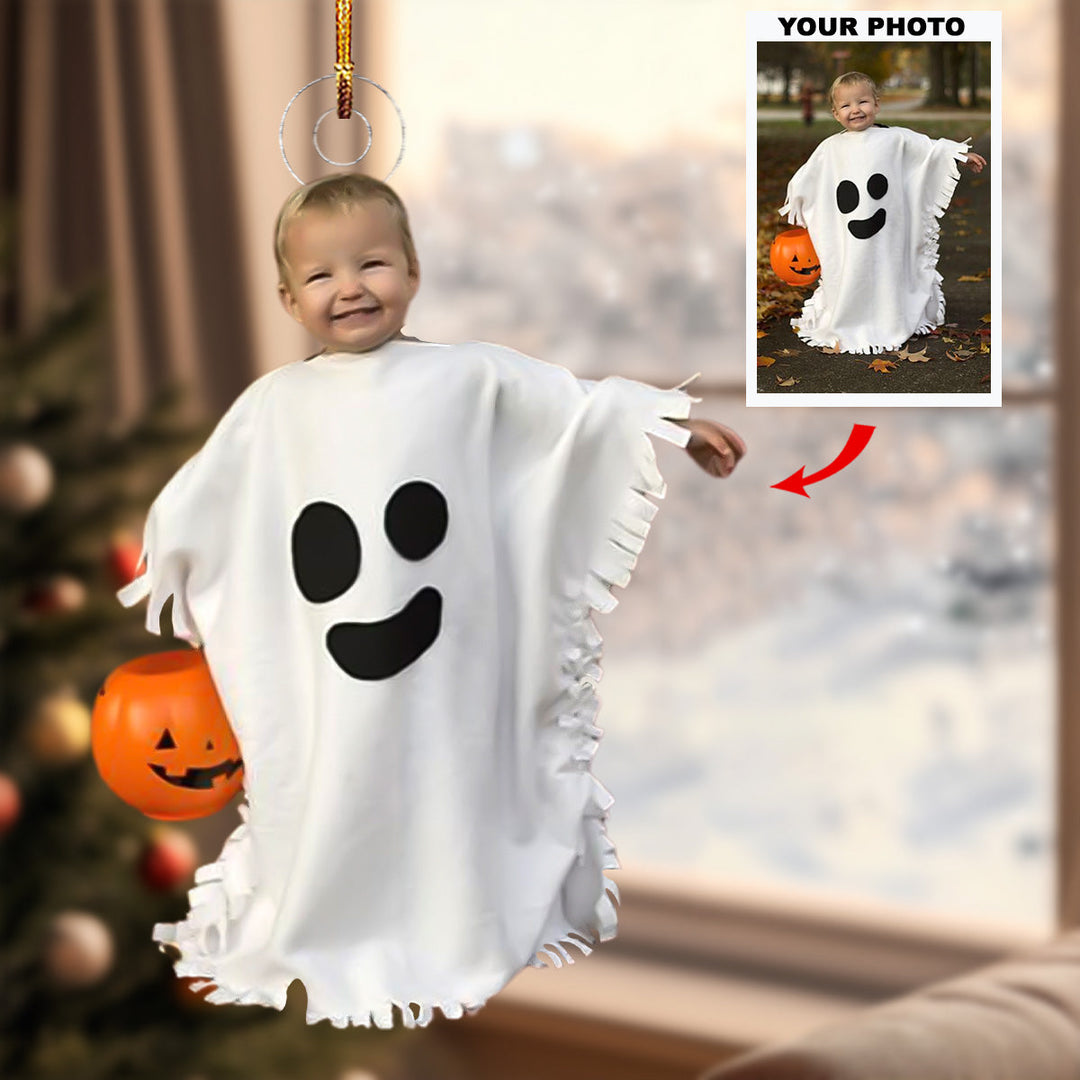 Precious Moments - Personalized Photo Mica Ornament - Christmas Gift For Grandma, Grandpa, Family Members