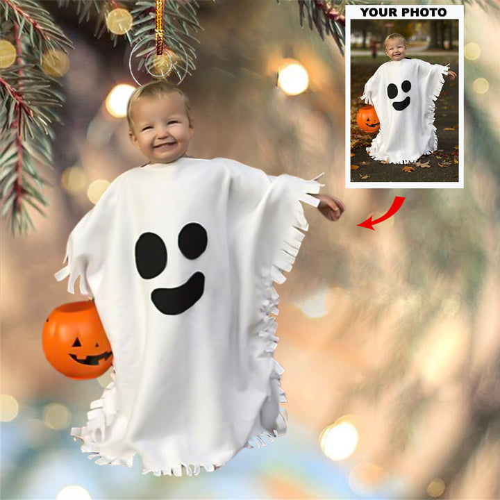 Precious Moments - Personalized Photo Mica Ornament - Christmas Gift For Grandma, Grandpa, Family Members