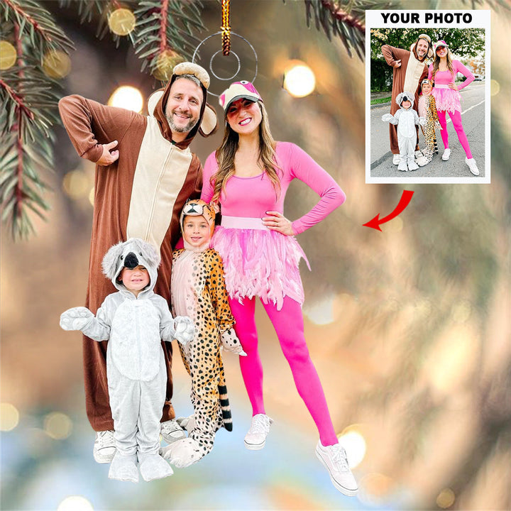 Beloved Moments - Personalized Photo Mica Ornament - Christmas Gift For Grandma, Grandpa, Family Members