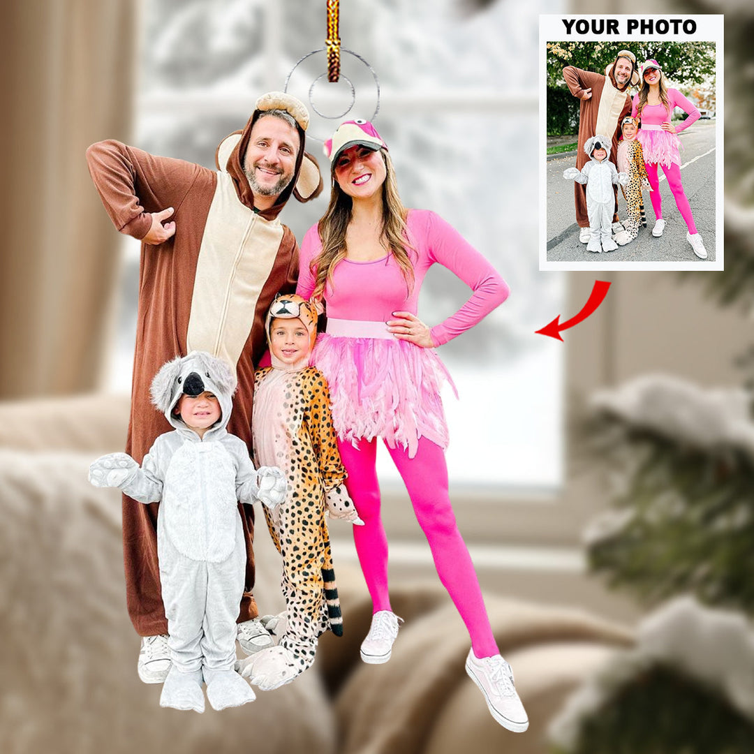 Beloved Moments - Personalized Photo Mica Ornament - Christmas Gift For Grandma, Grandpa, Family Members