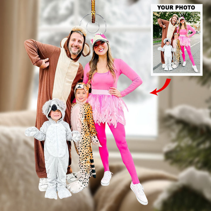 Beloved Moments - Personalized Photo Mica Ornament - Christmas Gift For Grandma, Grandpa, Family Members