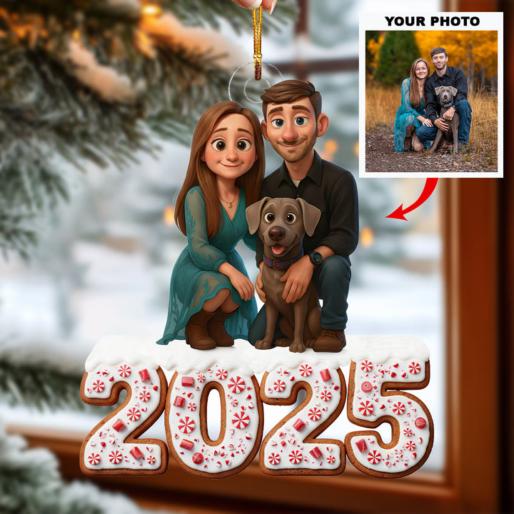 Sweetest Taste of Love - Personalized Photo Mica Ornament - Christmas Gift For Family Members UPL0LDH012