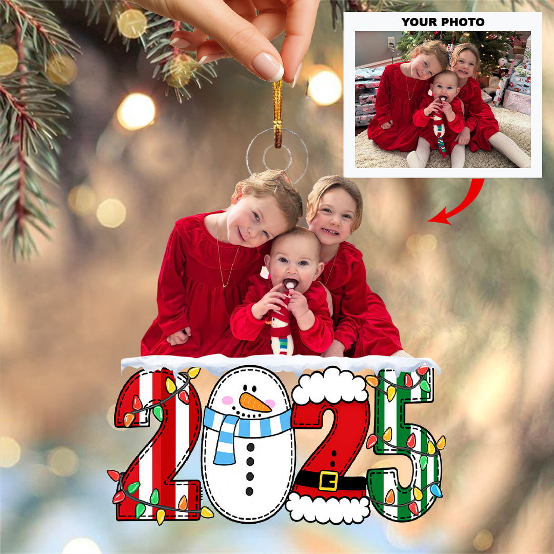 Any Moment Counts - Customized Photo Ornament - Christmas Gift For Family Members UPL0LDH002